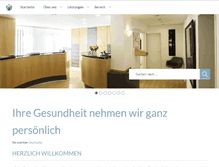 Tablet Screenshot of hausaerzte-oberkassel.de